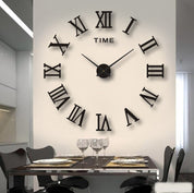 Kreative 3D Wanduhr Mit Modernen Ziffern - Uhr - Römisch - Schwarz - Voldeva
