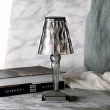 Kristall Diamantförmige Tischlampe mit Quadratischem Sockel