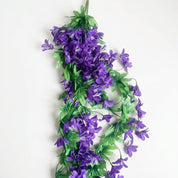 Künstliche Blühende Rankenpflanze mit Bunten Blüten - Zierpflanzen - Lila - Voldeva