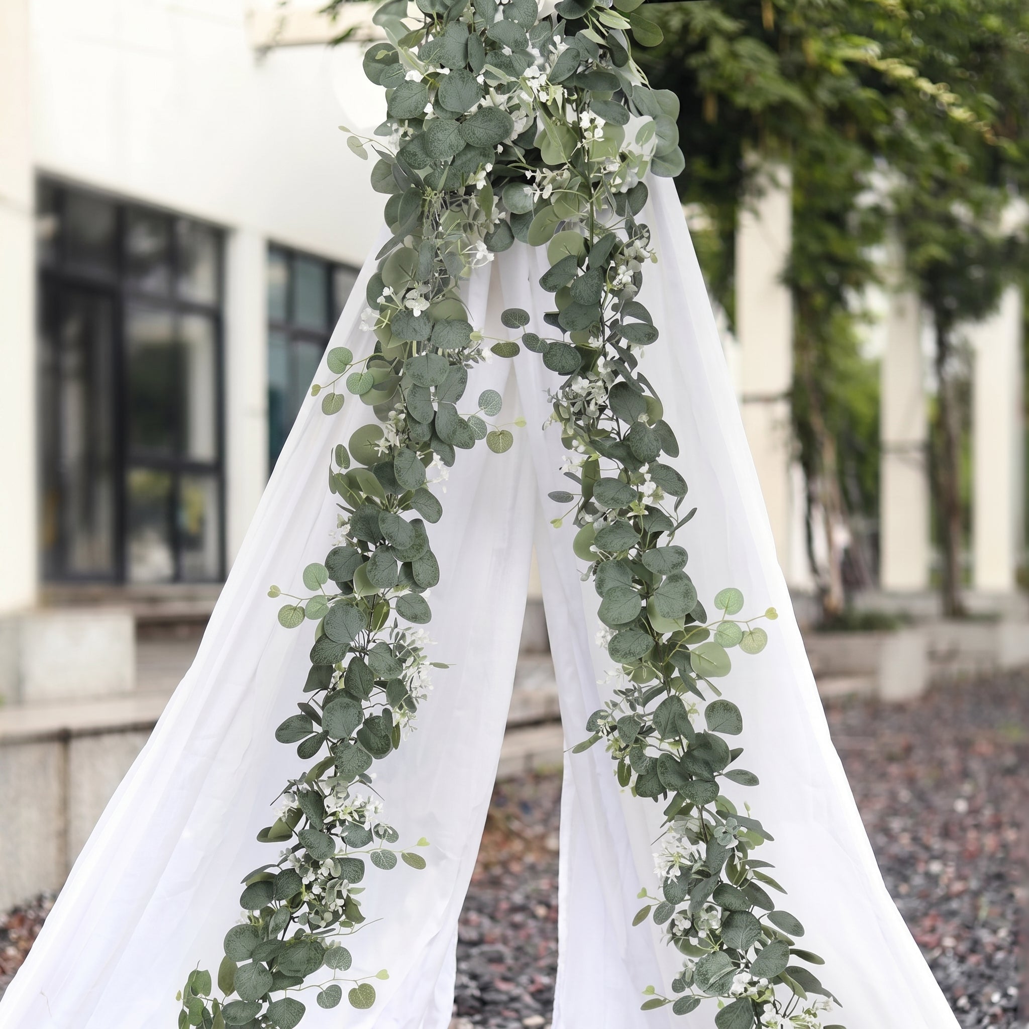 Künstliche Eukalyptus Girlande Tischdeko - Voldeva