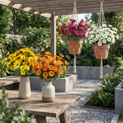 Künstlicher Gänseblümchen Blumenstrauß Dekoration - Kunstblume - Rot - Voldeva