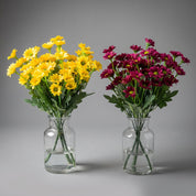 Künstlicher Gänseblümchen Blumenstrauß Dekoration - Kunstblume - Rot - Voldeva