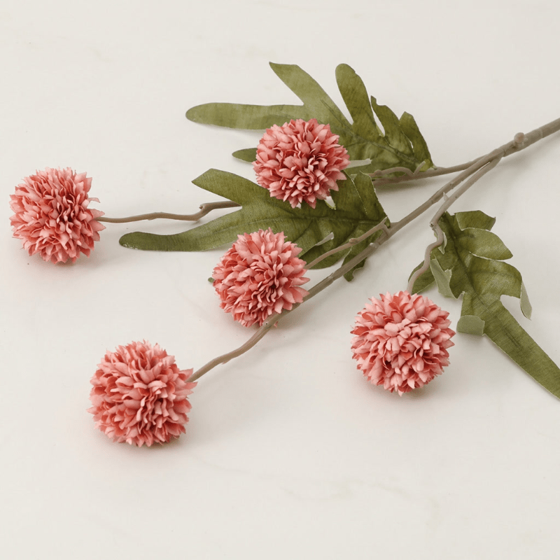 Kunstblumen Allium Zweig Heimdekoration - Kunstblumen - Koralle - Voldeva