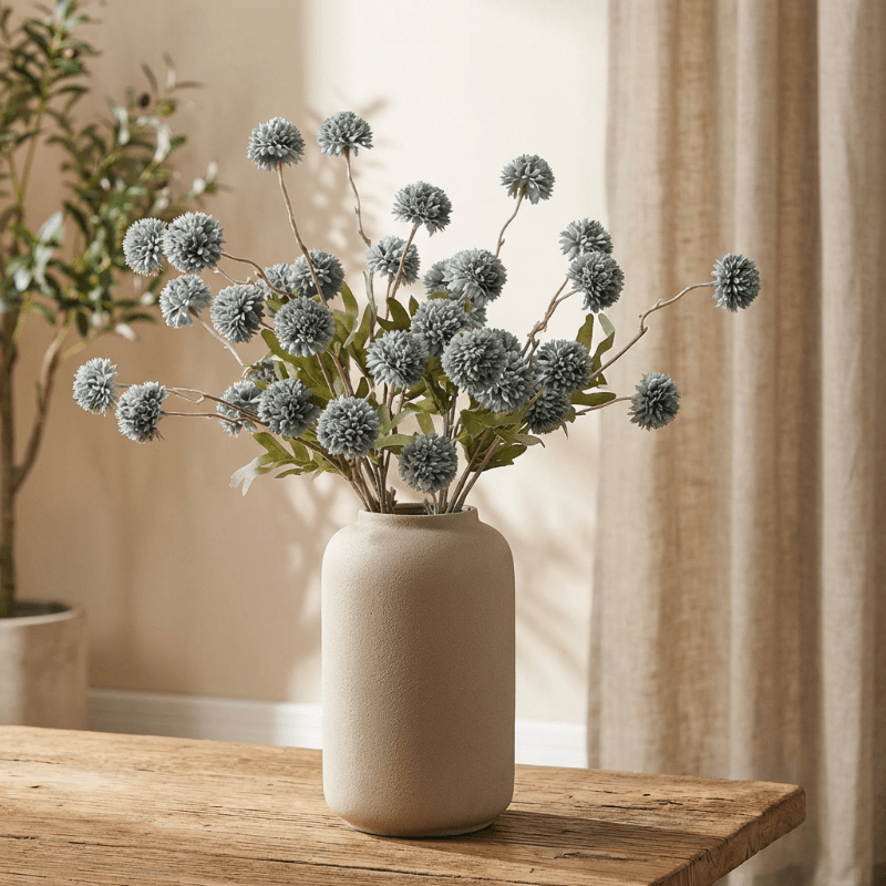 Kunstblumen Allium Zweig Heimdekoration - Kunstblumen - Rosa - Voldeva
