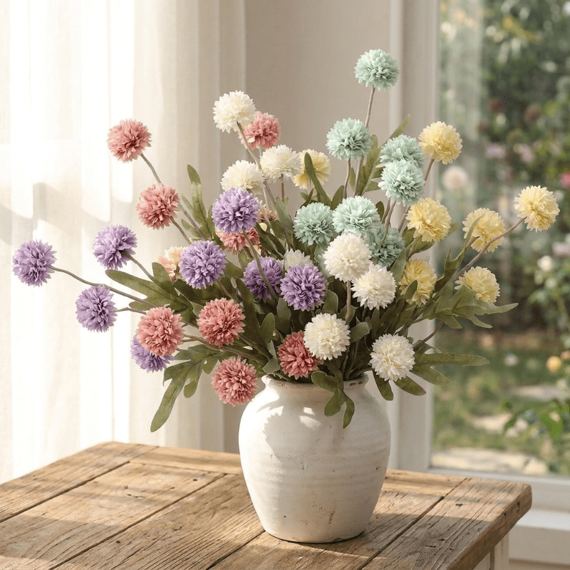 Kunstblumen Allium Zweig Heimdekoration - Kunstblumen - Rosa - Voldeva