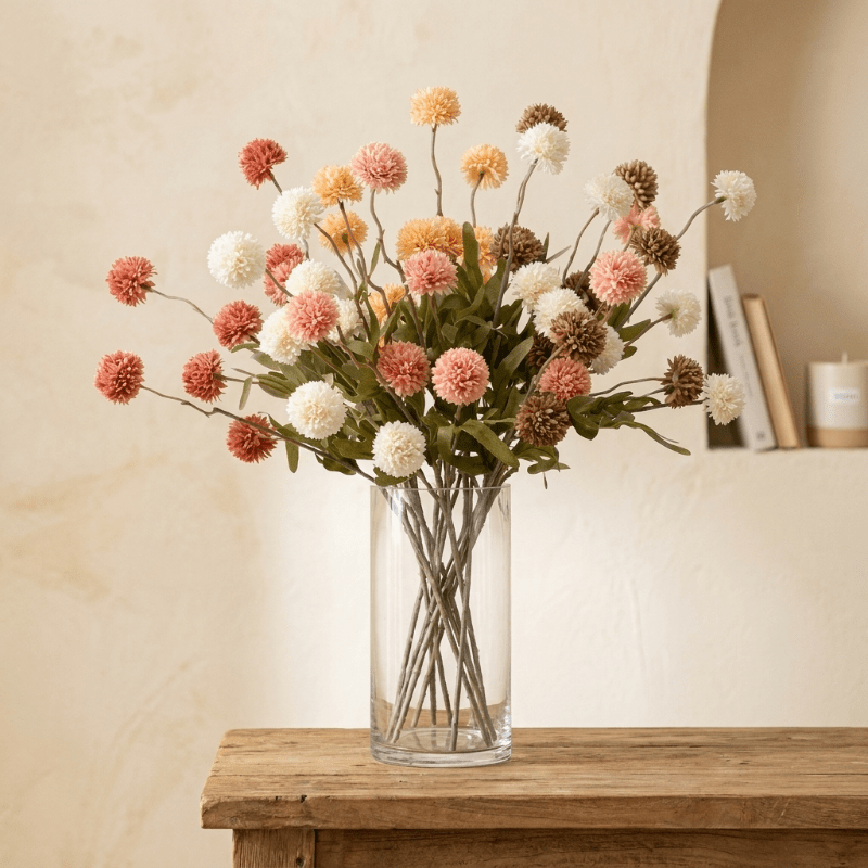 Kunstblumen Allium Zweig Heimdekoration - Kunstblumen - Rosa - Voldeva
