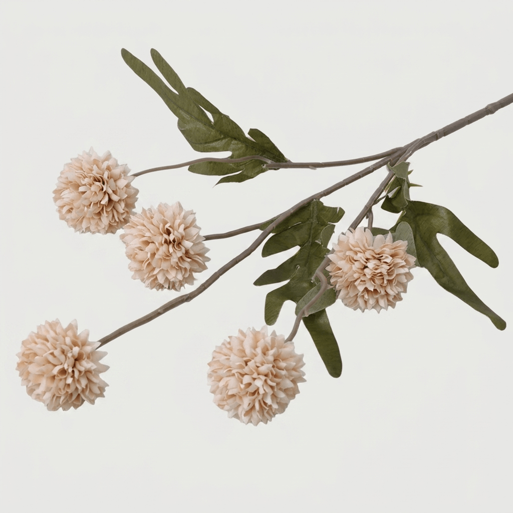 Kunstblumen Allium Zweig Heimdekoration - Kunstblumen - Pfirsich - Voldeva