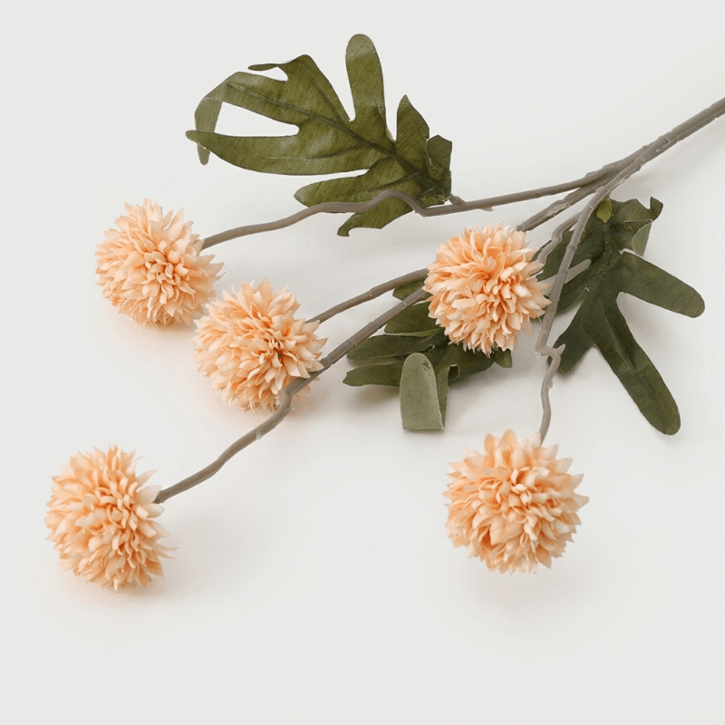Kunstblumen Allium Zweig Heimdekoration - Kunstblumen - Aprikose - Voldeva