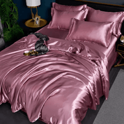 Langlebiges Bettwäsche - Set mit glänzender Oberfläche - Bettwäsche - Set - Pink - Voldeva