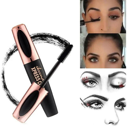 LashLux - 4D Seidenfaser Wimpern Mascara wasserdicht, lange Wimpern - 4D Silk Fiber Lash Lengthening Waterproof Mascara - Voldeva