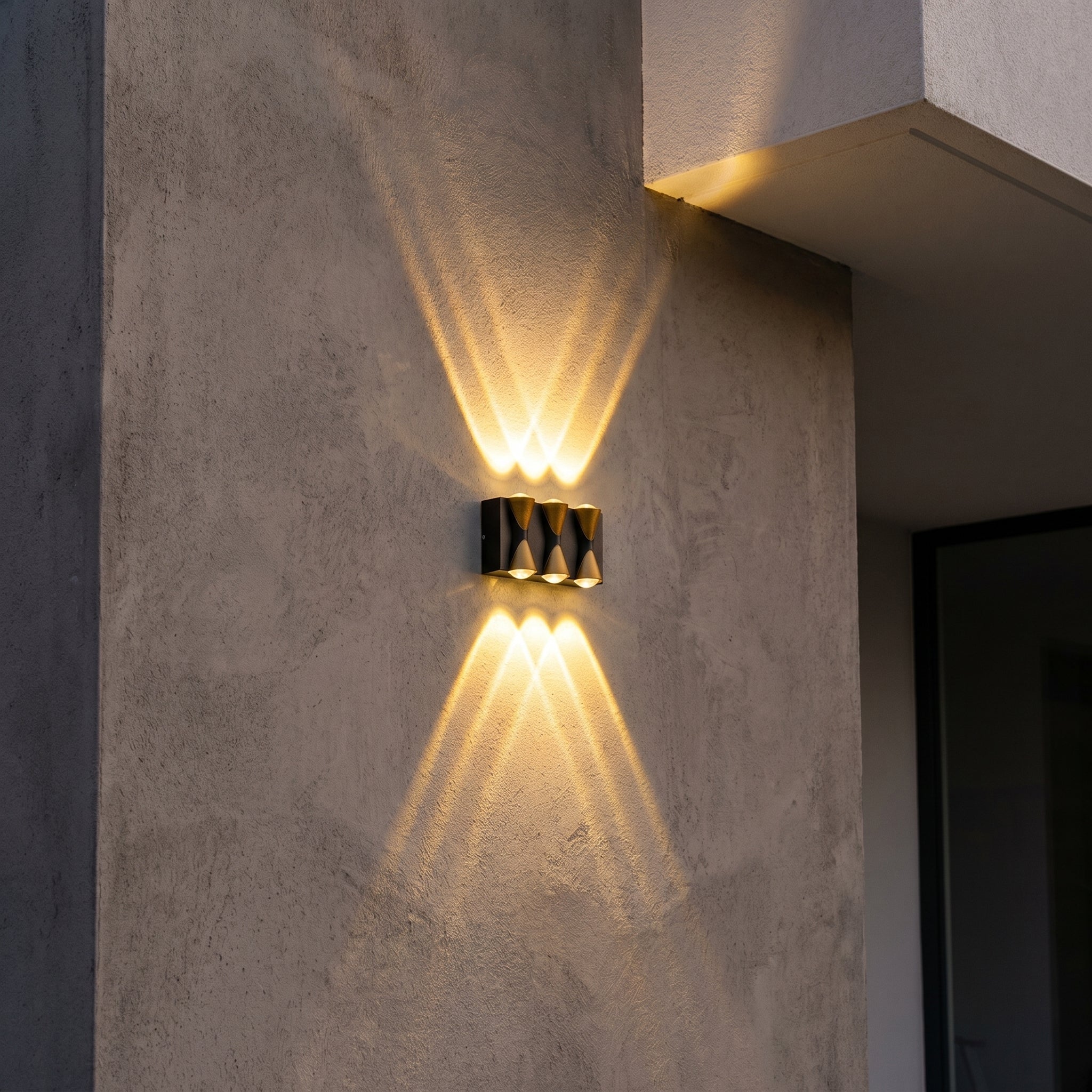 LED Außenwandleuchte 6 - Strahl Up Down Effekt - Wandleuchte - Voldeva