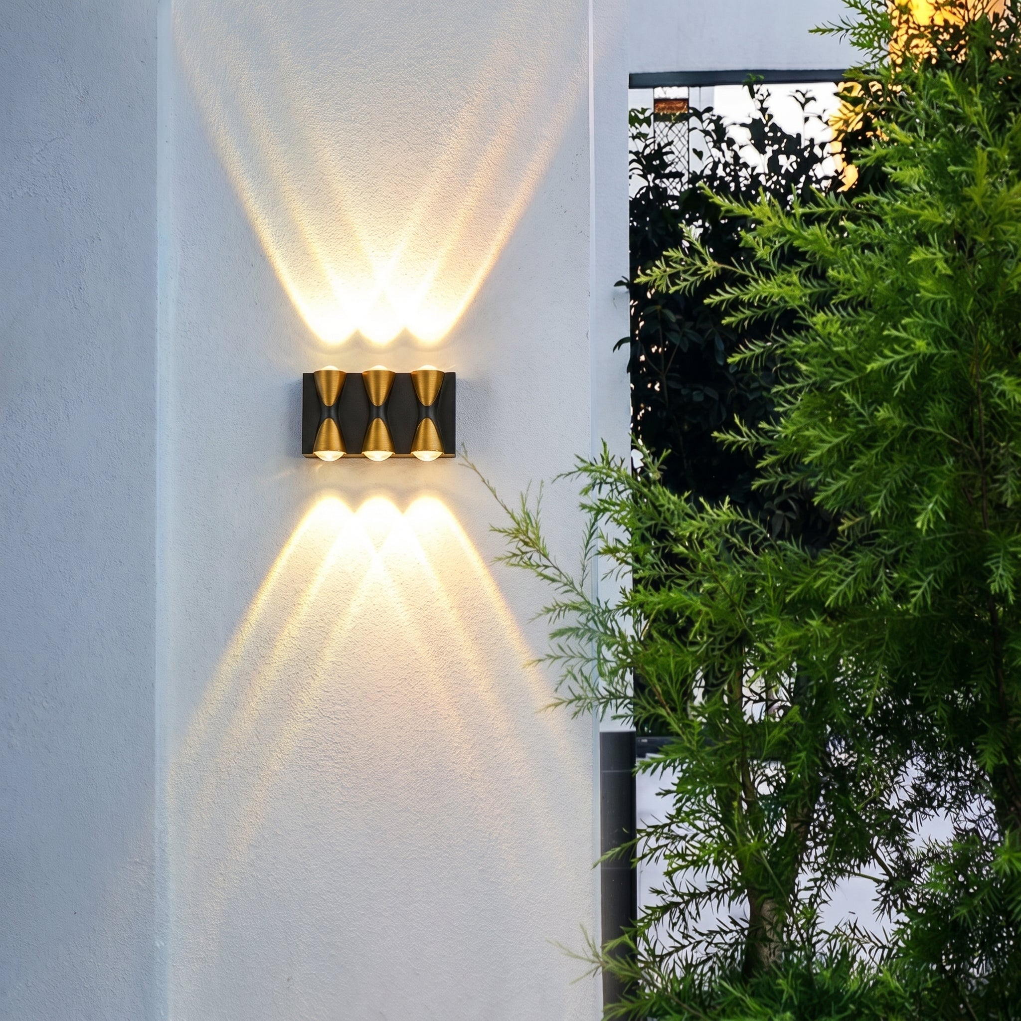 LED Außenwandleuchte 6 - Strahl Up Down Effekt - Wandleuchte - Voldeva