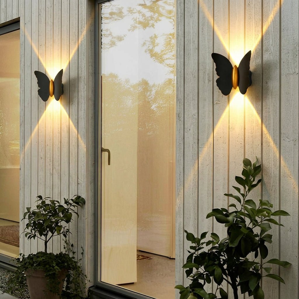 LED - Außenwandleuchte in dekorativer Form - LED - Dekorationslichter - Schmetterling - Voldeva