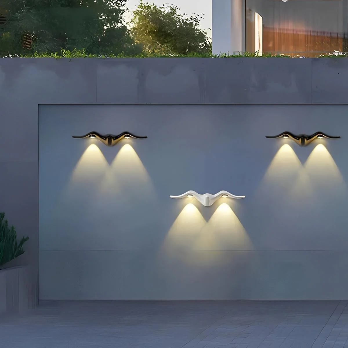 LED - Außenwandleuchte in dekorativer Form - LED - Dekorationslichter - Möwe - Voldeva