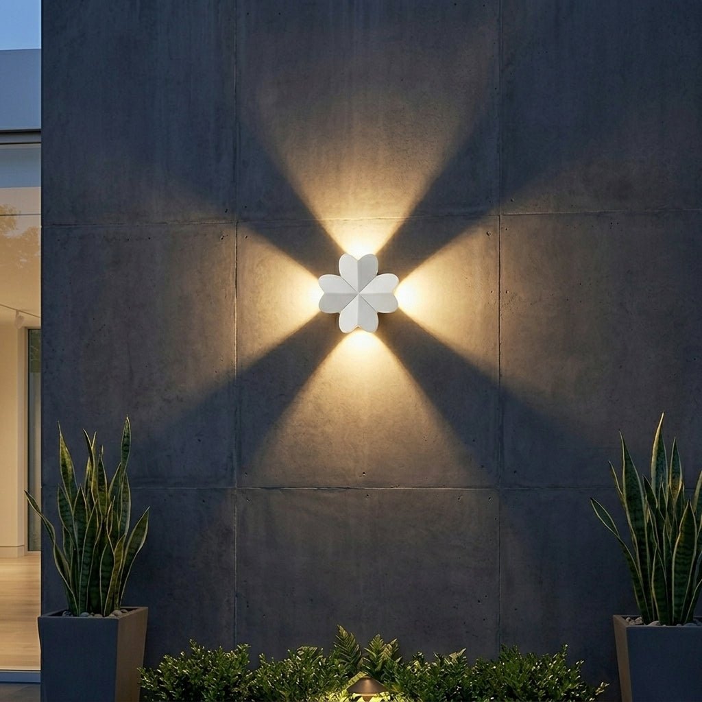 LED - Außenwandleuchte in dekorativer Form - LED - Dekorationslichter - Kleeblatt - Voldeva