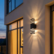 LED Außenwandleuchte mit Auf - Ab - Lichteffekt - Wandleuchten - Warmes Licht - Voldeva
