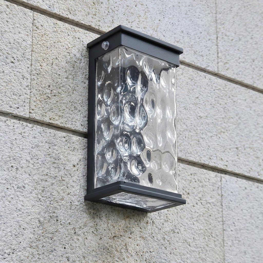 LED Außenwandleuchte mit Wasserwellen - Effekt - LED - Dekorationslichter - Solar - Voldeva