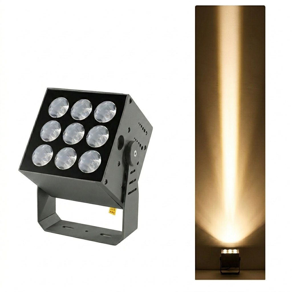 LED Bodeneinbaustrahler für Fassaden Uplight Beleuchtung - Wandleuchte - Warmweiß - Voldeva