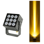 LED Bodeneinbaustrahler für Fassaden Uplight Beleuchtung - Wandleuchte - Gelb - Voldeva