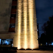 LED Bodeneinbaustrahler für Fassaden Uplight Beleuchtung - Wandleuchte - Warmweiß - Voldeva