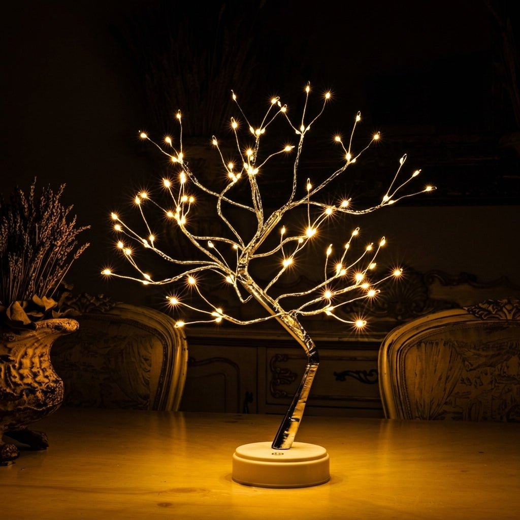 LED Bonsai Baum Lampe Dekoratives Design - Table Lamps - Schnee - Voldeva