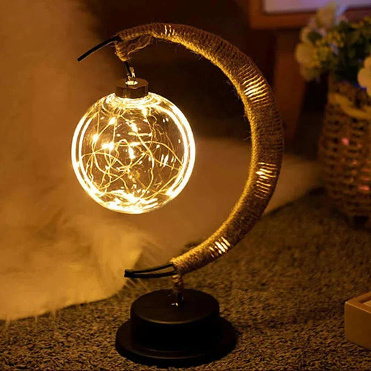 LED Deckenleuchte Schlafzimmer Mond Design energiesparend Metallrahmen - Home & Decor Lighting Lamp - Voldeva