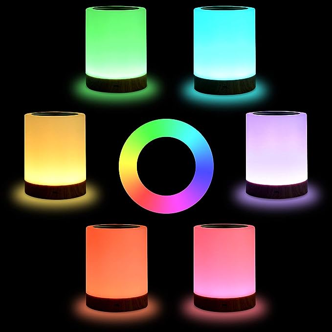 LED Nachtlicht Dimmbar Touch Aufladbar Schlafzimmer Lampe Energiesparend - Home & Decor Lighting Moonlamp - Voldeva