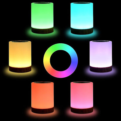 LED Nachtlicht Dimmbar Touch Aufladbar Schlafzimmer Lampe Energiesparend - Home & Decor Lighting Moonlamp - Voldeva