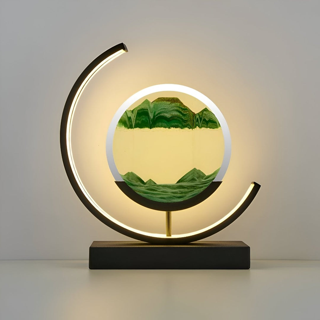 LED Sand Lampe mit Fernbedienung aus Glas dimmbar - Tischlampen - Voldeva