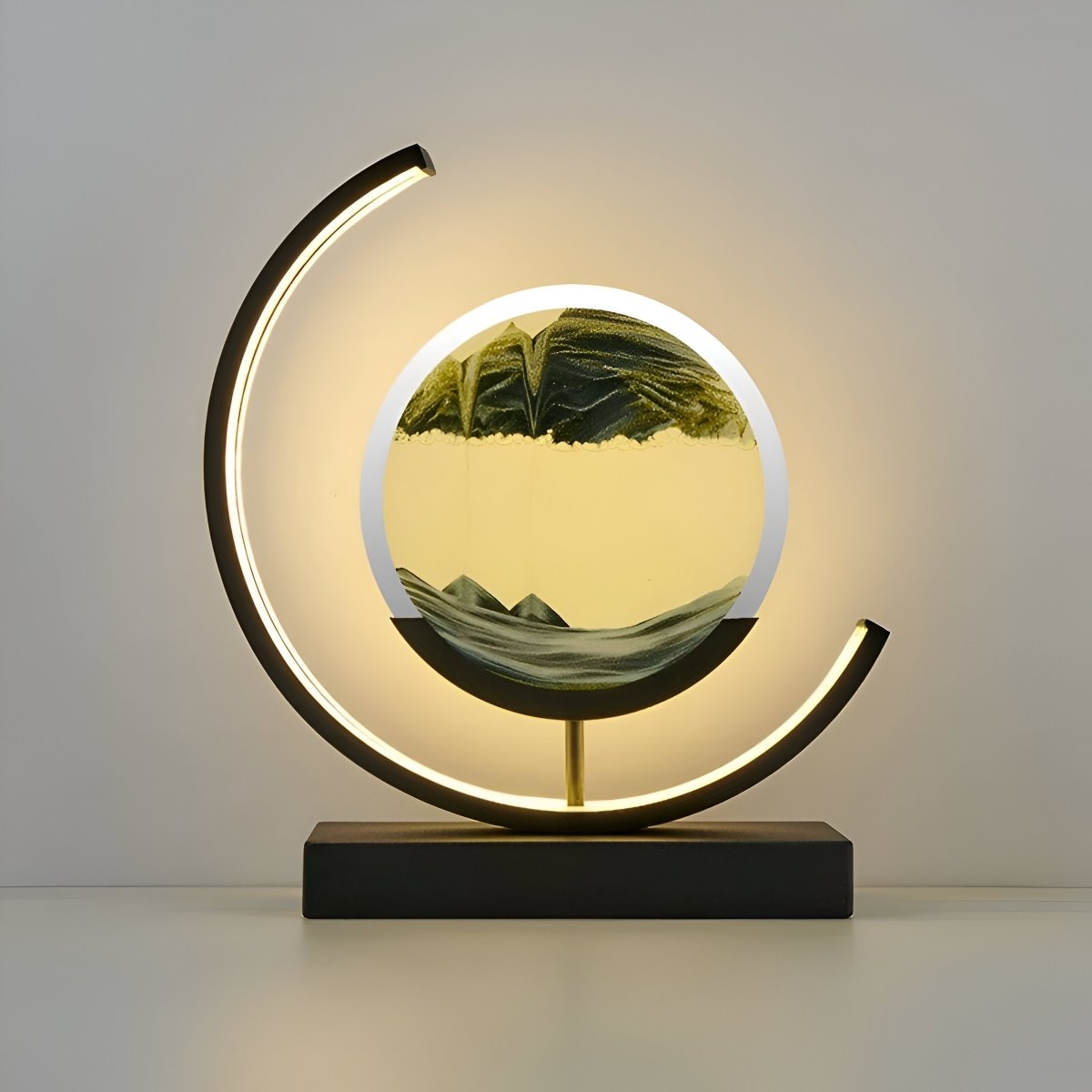 LED Sand Lampe mit Fernbedienung - Tischlampen - Schwarz - Voldeva