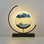 LED Sand Lampe mit Fernbedienung - Tischlampen - Blau - Voldeva