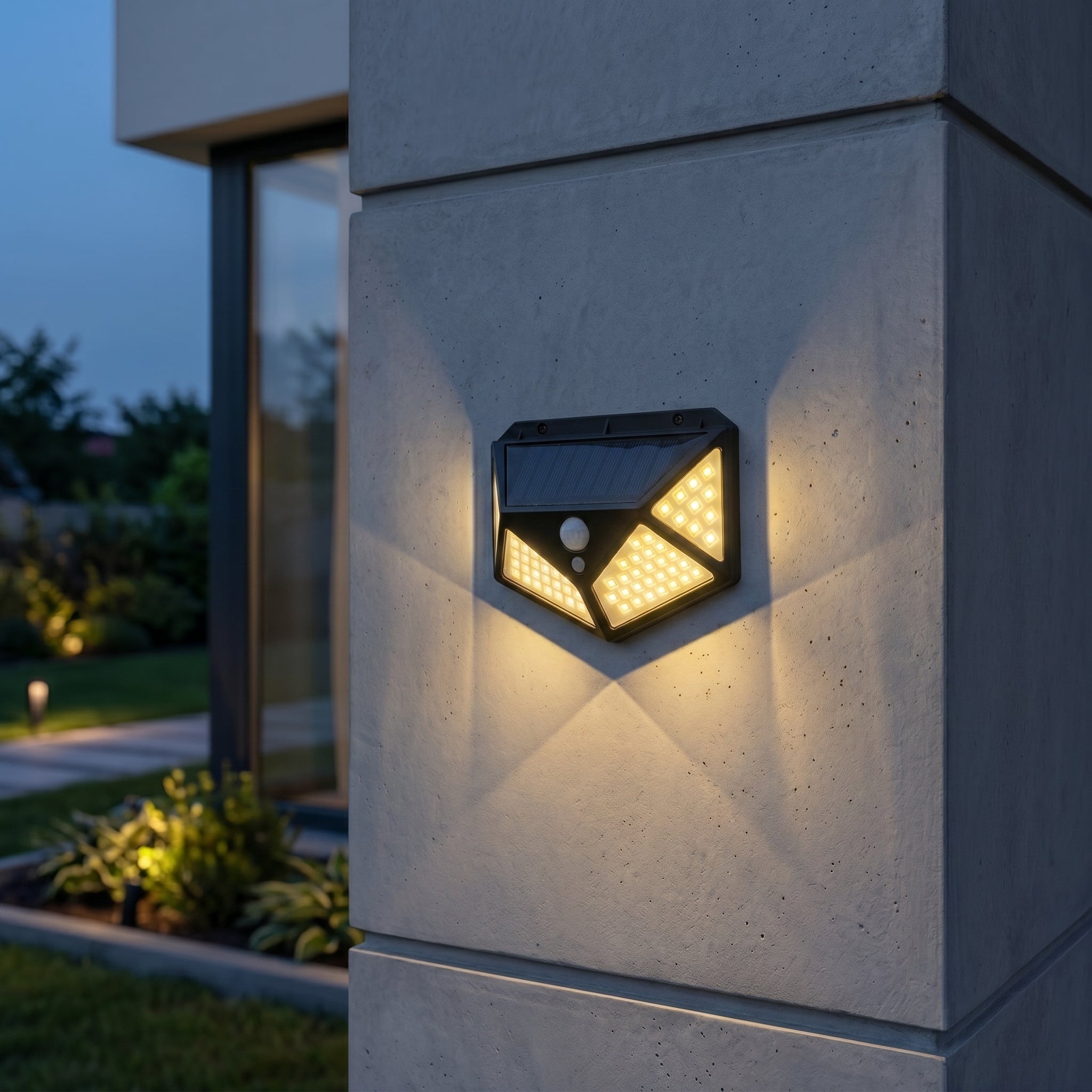 LED - Solar - Bewegungsmelder - Wandleuchte - Wandleuchte - Voldeva