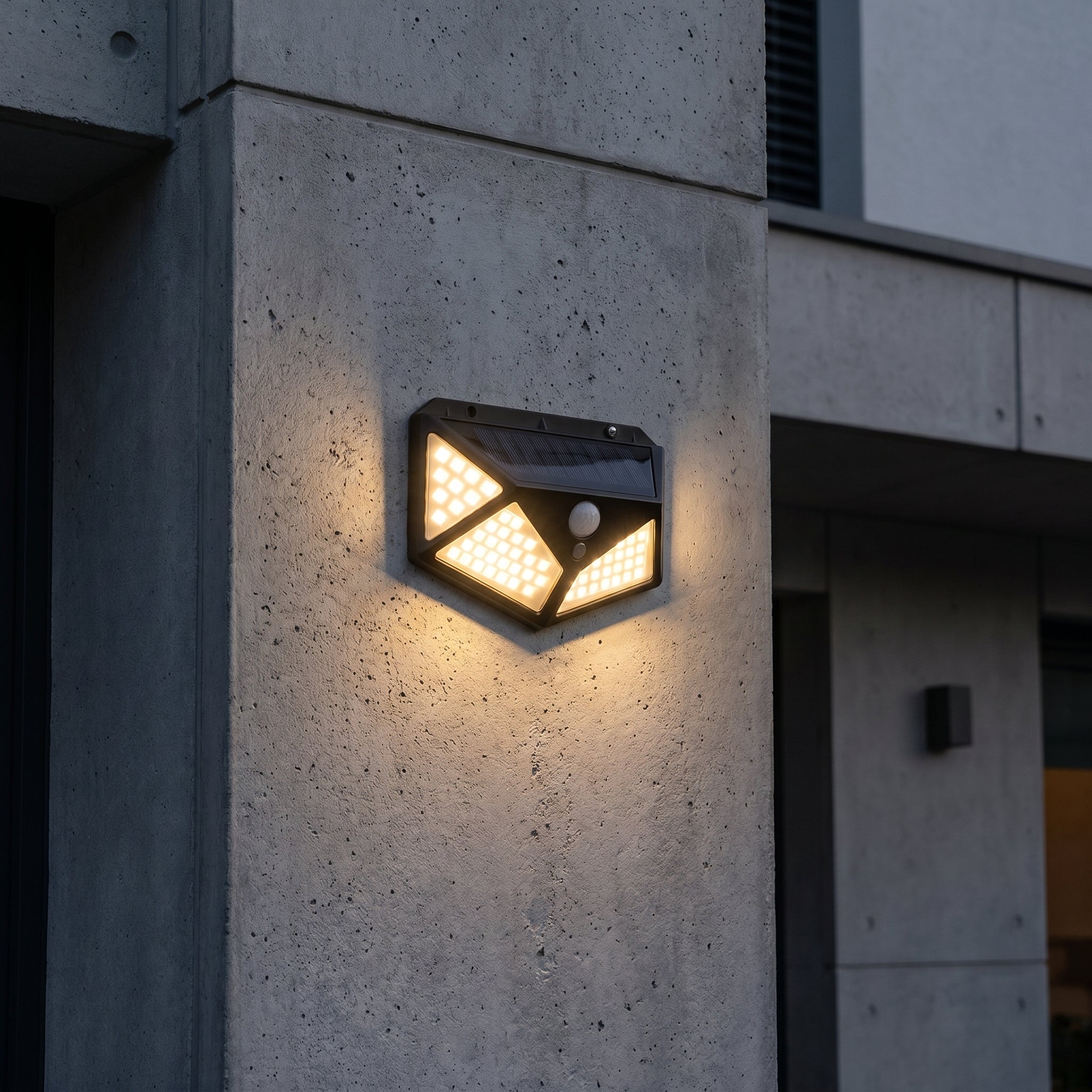 LED - Solar - Bewegungsmelder - Wandleuchte - Wandleuchte - Voldeva