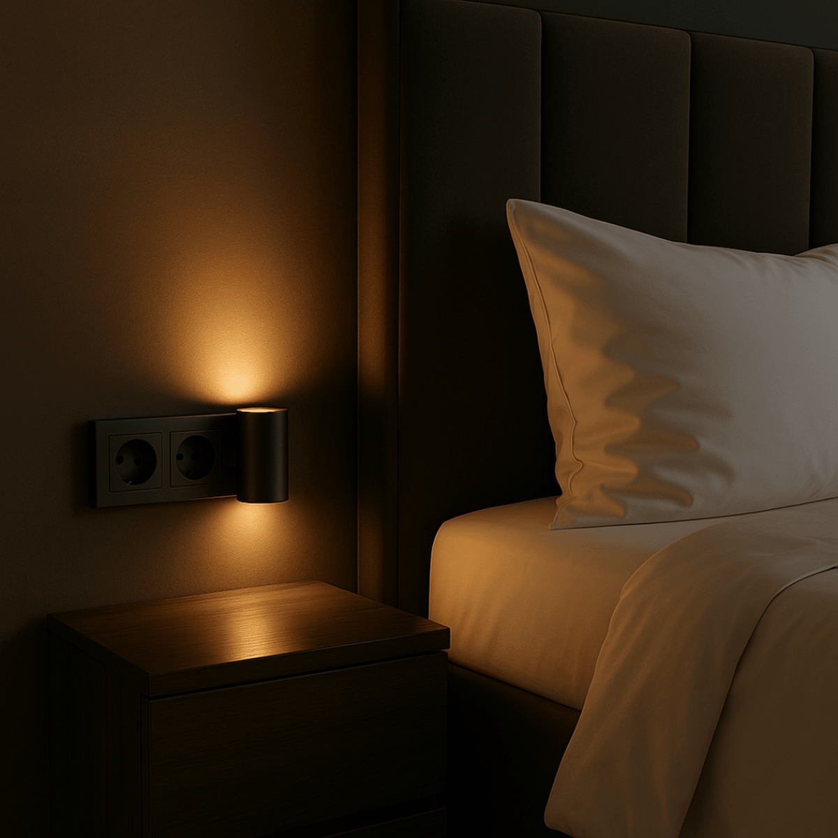 LED Steckdosenleuchte mit Auf- und Abwärtslicht Zylinderform - Wall Light Fixtures - Voldeva
