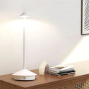 LED Tischlampe für Schreibtisch und Nachttisch - Tischlampe - Weiß - Voldeva