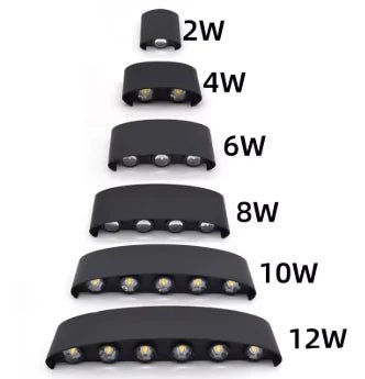 LED Wandleuchte Außen Und Innen Mit Minimalistischem Design - Wandleuchten - 6W | Weiß - Voldeva