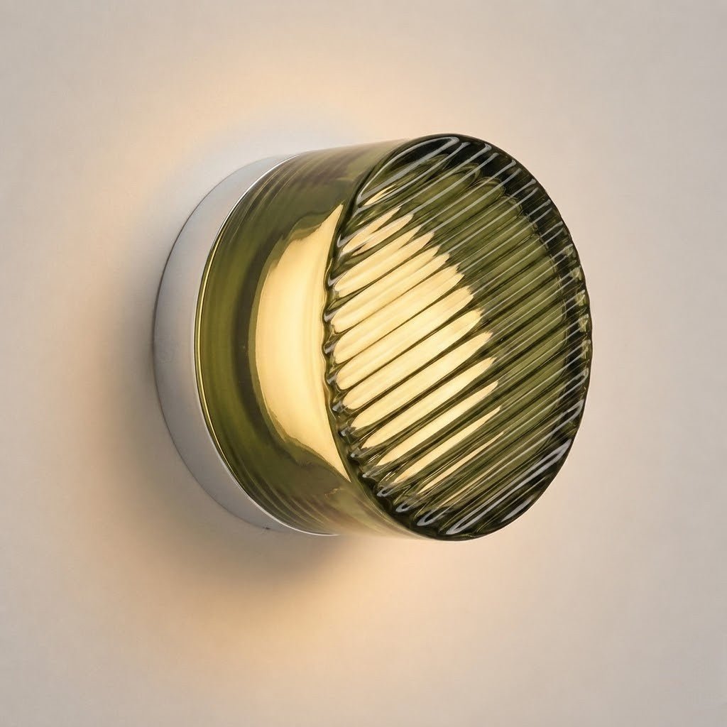 LED Wandleuchte mit Acrylschirm in Jelly-Optik - Wall Light Fixtures - Grün - Voldeva