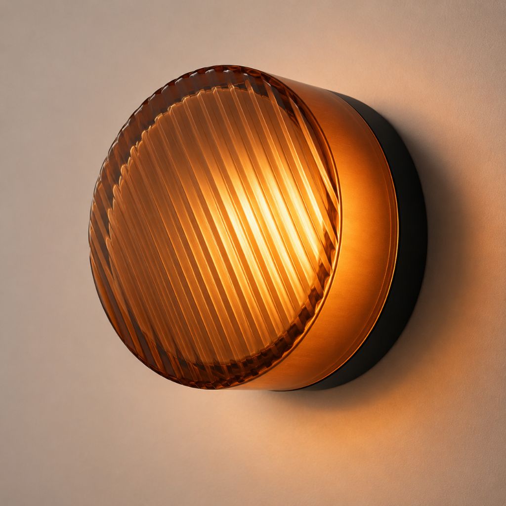 LED Wandleuchte mit Acrylschirm in Jelly-Optik - Wall Light Fixtures - Braun - Voldeva