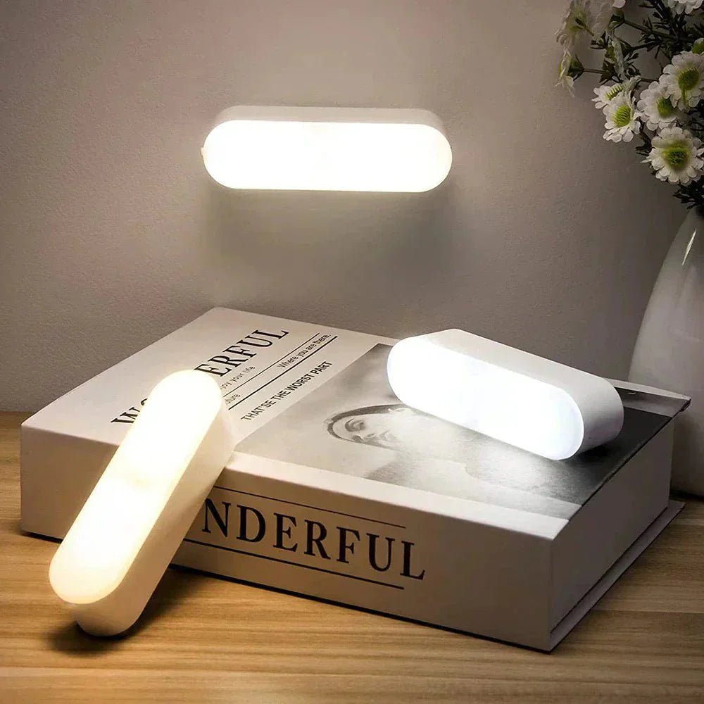 LED Wandleuchte mit Bewegungsmelder Wiederaufladbar Energiesparend Innen Außen - Appliques murales - Voldeva