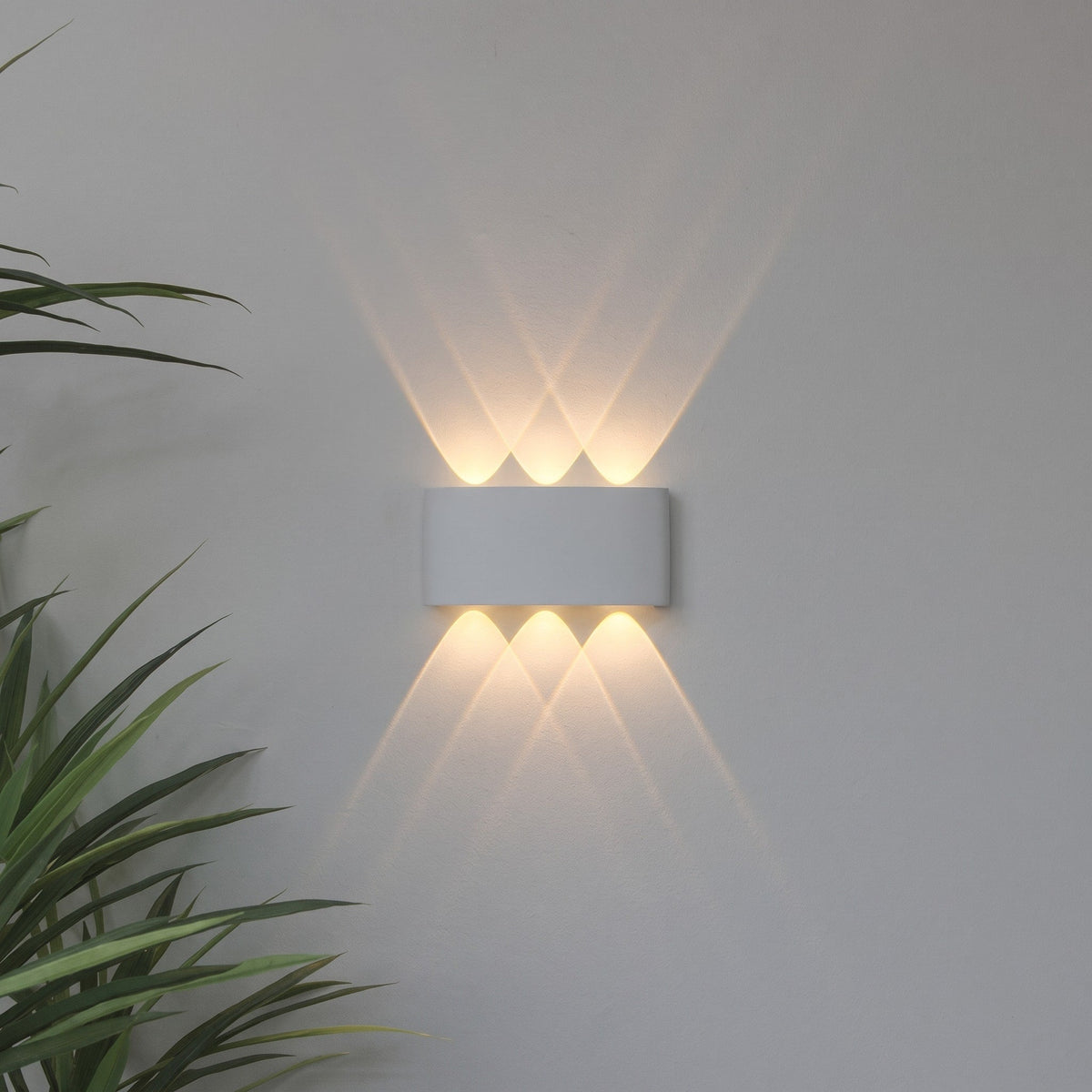 LED Wandleuchte mit Mehrfach-Lichtstrahl Design - Wall Light Fixtures - Weiß - Voldeva