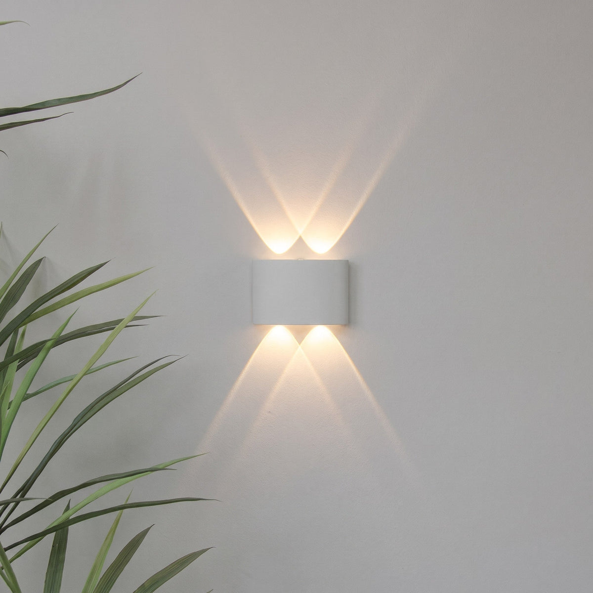 LED Wandleuchte mit Mehrfach-Lichtstrahl Design - Wall Light Fixtures - Weiß - Voldeva