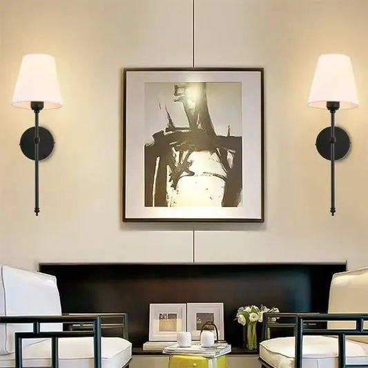 LED Wandleuchte Wiederaufladbar Kabellos Innen Modern 2er - Set Wohnzimmer - Wall lamp - Voldeva