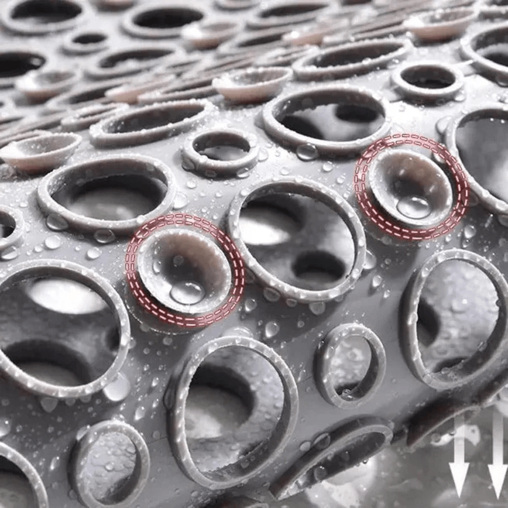 Leon – Herren PVC Duschmatte Rutschfest & Antibakteriell - Badematten - Voldeva