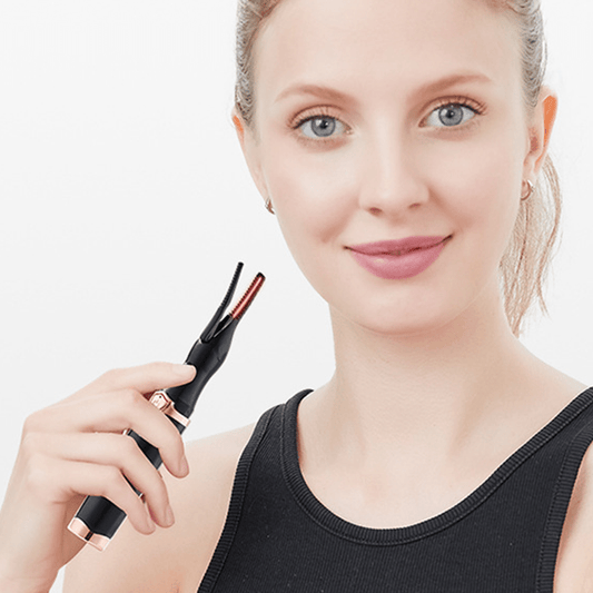 Lia - Beheizte Wimpernzange kompakt aus Edelstahl - heated eyelash curler - Voldeva