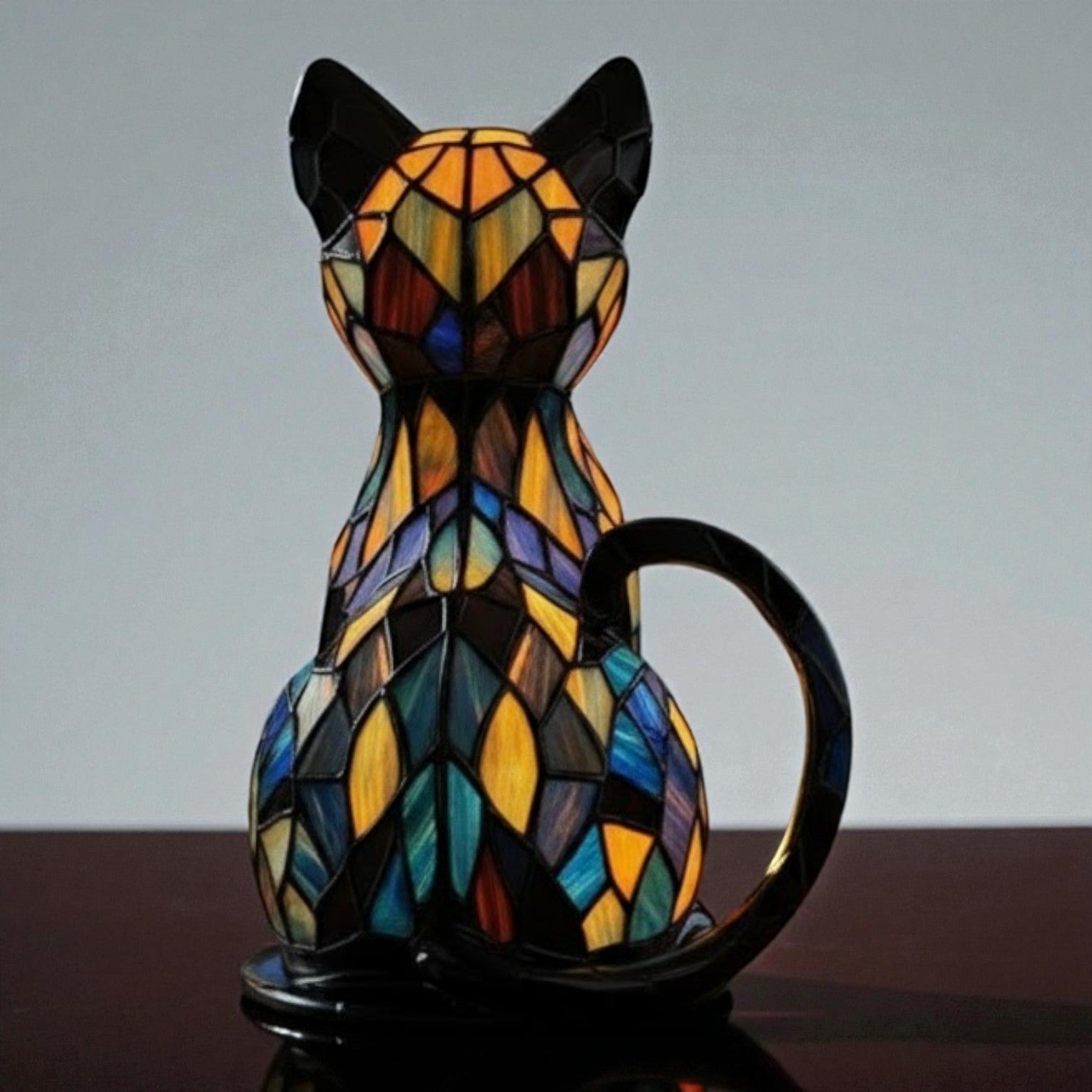 Lumikat – Handgemachte LED Katzenlampe für Gemütlichkeit & Geschenke - Tischlampen - Lumikat - Voldeva