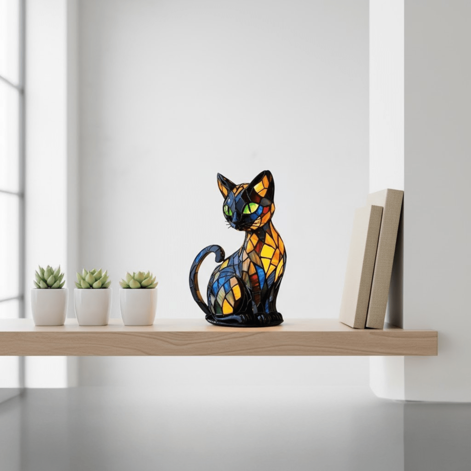 Lumikat – Handgemachte LED Katzenlampe für Gemütlichkeit & Geschenke - Tischlampen - Lumikat - Voldeva