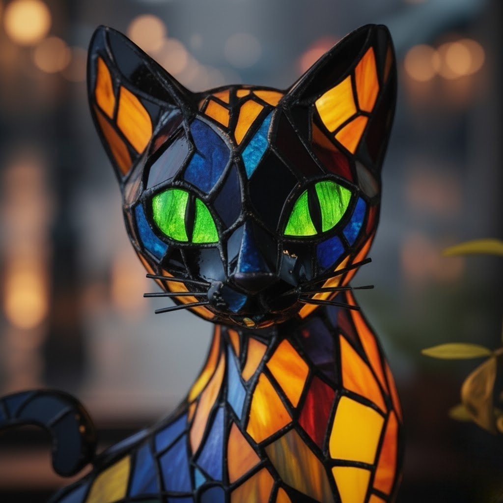 Lumikat – Handgemachte LED Katzenlampe für Gemütlichkeit & Geschenke - Tischlampen - Lumikat - Voldeva