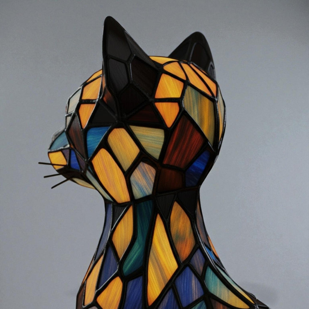 Lumikat – Handgemachte LED Katzenlampe für Gemütlichkeit & Geschenke - Tischlampen - Voldeva