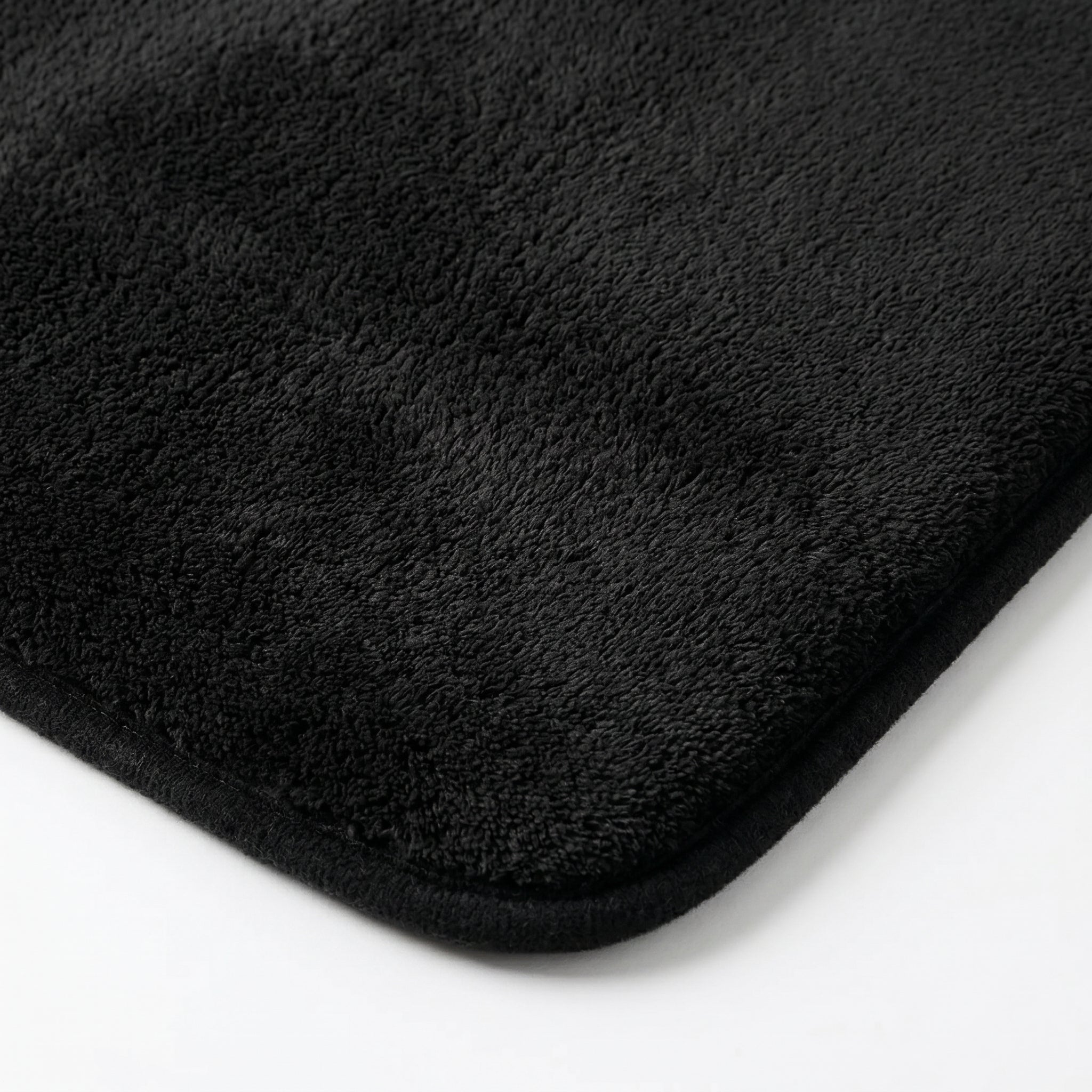 Luna - Badematte aus Bio - Baumwolle, saugfähig - Badematte - Schwarz - Voldeva