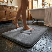 Luna - Badematte aus Bio - Baumwolle, saugfähig - Badematte - Schwarz - Voldeva